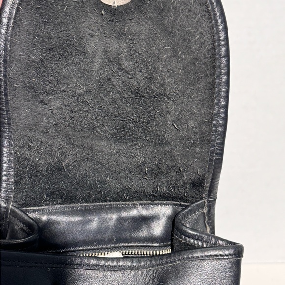 Vintage COACH Daypack Black Leather Drawstring Mini Backpack Bag 9960 USA Y2K - Picture 6 of 16